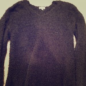 Black fuzzy sweater